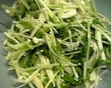 簡単！水菜とえのきの味付ポン酢がけ作り方1写真