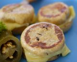 がんもdeチーズバーガー風サンド♪作り方10写真