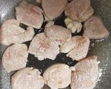 鶏むね肉ときのこのガーリック醤油炒め作り方3写真