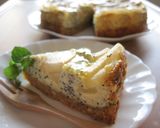 洋梨とポピーシードのチーズケーキ作り方9写真
