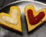 ハート型の❤卵焼き作り方8写真