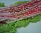 タジン鍋　de　白菜と豚バラの中華蒸し作り方1写真
