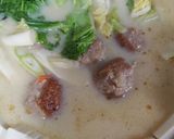 白菜の焼きつくね入りごまごま豆乳鍋作り方9写真