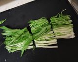 水菜となめ茸のあえもの作り方1写真