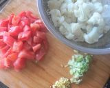 我が家の中華✿カリフラワーのトマト炒め作り方1写真