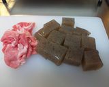 こんにゃくと豚肉のピリ辛煮作り方1写真