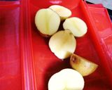 ルクエでジャガイモの明太マヨ焼き作り方1写真