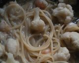 カリフラワーたっぷりパスタグラタン♪作り方1写真