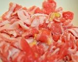 ✿明日葉と豚肉炒め✿作り方1写真