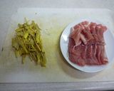 簡単　豚モモ肉の生姜たっぷり炒め作り方2写真