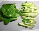 チンゲン菜ときのこのオイスターソース作り方1写真