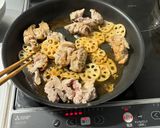 牛肉と蓮根の甘辛炒め作り方5写真
