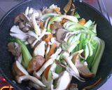 チンゲン菜ときのこのオイスターソース作り方6写真