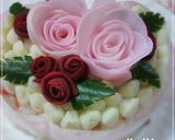 ＊薔薇大根deハートのちらし寿司ケーキ＊作り方12写真
