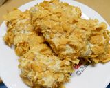 鶏肉のコーンフレーク焼きマスタード風味作り方4写真