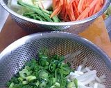 ＊夕飯＊鍋＊根菜たっぷりうちの餃子鍋作り方1写真