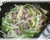 青椒土豆肉絲作り方5写真