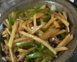 青椒土豆肉絲作り方7写真