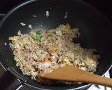 ハンバーグ風チャーハン作り方5写真
