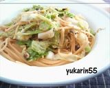 ◇水菜とじゃこのぺペロンチーノ◇作り方5写真