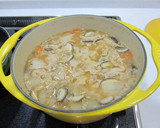 うちの簡単キムチチゲ風味噌汁作り方1写真