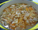 うちの簡単キムチチゲ風味噌汁作り方3写真