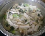 お吸い物の素で✿なんちゃって松茸雑炊作り方3写真