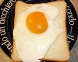 目玉焼きのせキムチーズトースト作り方2写真
