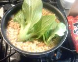 チンゲン菜with辛ラーメン作り方2写真
