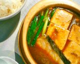 即席！和風カレーの湯豆腐♪作り方2写真