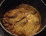 ひき肉と里芋●○クリームチーズ胡麻味噌煮作り方4写真