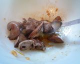 鶏レバーの赤ワイン蒸し、水菜和え作り方5写真