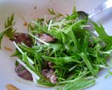 鶏レバーの赤ワイン蒸し、水菜和え作り方6写真