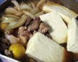 鶏ホルモンの煮込み豆腐作り方6写真