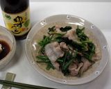 ほうれん草と豚肉のみぞれぽん酢（バター）作り方3写真