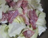 鶏とキャベツを土鍋で酒蒸し料理作り方4写真