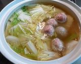 簡単♪生姜沢山しっとり柔らか肉団子鍋作り方7写真
