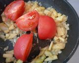 あっさりコクうま!リンゴトマトソース♪作り方3写真
