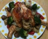 胸肉で丸鶏風ローストチキン☆Xmasに作り方10写真
