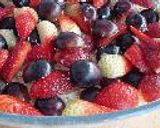 Clafoutis aux fruits rouges 苺と葡萄のクラフティ作り方3写真