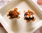 お弁当に❤ちくわ＆ミートボールでライオン作り方2写真