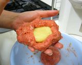 やわらか☆ポテサラチーズｉｎハンバーグ作り方8写真