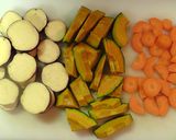 野菜たっぷり！バター風味の豚汁作り方1写真