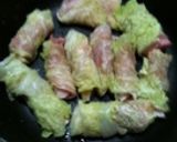 白菜と豚肉のくるくるまき♪作り方4写真