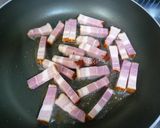 *アスパラとベーコンのクリーミーパスタ*作り方3写真