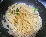 *アスパラとベーコンのクリーミーパスタ*作り方6写真