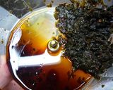 大葉にんにく醤油の大葉で♪簡単和風パスタ作り方2写真