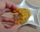 3分　とうもろこしの簡単つぶ取り作り方3写真