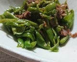 万願寺唐辛子と牛肉のオイスターソース炒め作り方5写真