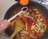 【ぶっかけ飯】肉団子としめじのトマト缶煮作り方5写真